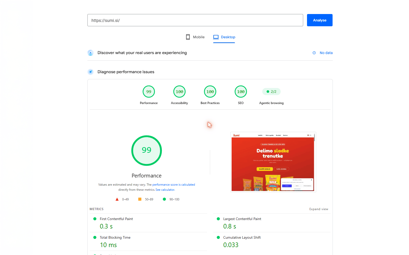 Service screenshot